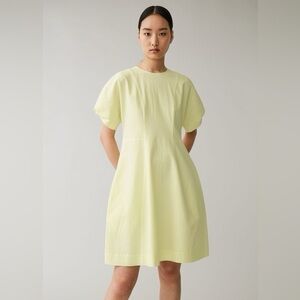 COS Cotton Puff Sleeve Dress Size 6